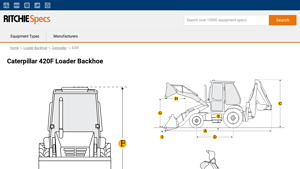 Caterpillar - 420F Loader Backhoe