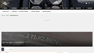 Rivian - R2 Tire Size