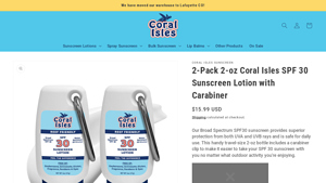 RMSunscreen - Coral Isles SPF 30 Sunscreen Lotion