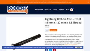 Robert Axle Project - Lightning Bolt-on Axle