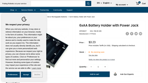 RobotShop - 6xAA Battery Holder with Power Jack