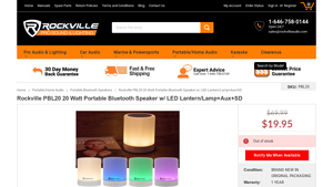 Rockville - PBL20 Portable Bluetooth Speaker