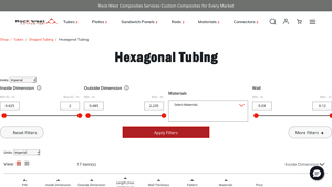 Rock West Composites - Hexagonal Tubing