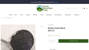 Rocky Mountain Clay - Nickel Oxide Black