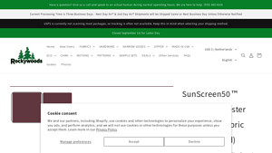 Rockywoods - SunScreen50™ UPF50+ Fabric