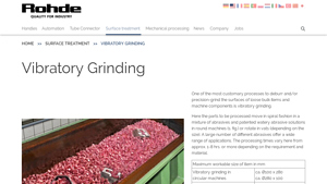 Rohde Technics - Vibratory Grinding Solutions