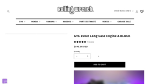 Rolling Wrench - GY6 150cc Long Case Engine A Block