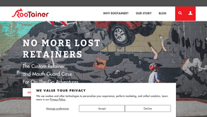 RooTainer - Customizable Retainer & Mouth Guard Case