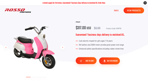 eMoped - Pink Electric Scooter