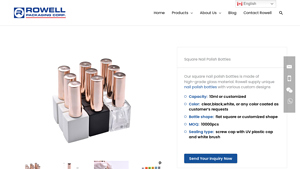 Rowell - Square Nail Polish Bottles