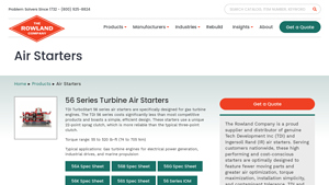Rowland Company - 56 Series Turbine Air Starters