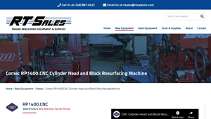 Comec - RP1400.CNC Cylinder Head and Block Resurfacing Machine