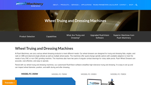 Rush Machinery - Wheel Truing and Dressing Machines