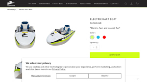 RUSH WAVE - Electric Kart Boat