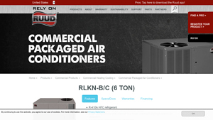 Ruud - RLKN-B/C Commercial Packaged Air Conditioner