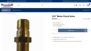RVS - 3/4 Water Check Valve