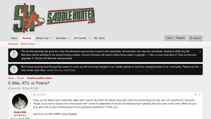 Saddle Hunter - E-Bike and ATV Comparison