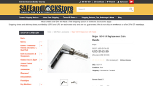 Safe & Lock Store - Major Replacement Safe Handle 1654-14