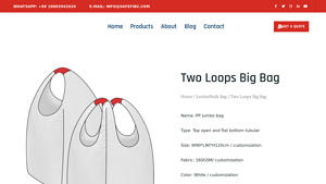 Safe FIBC - Two Loops Big Bag