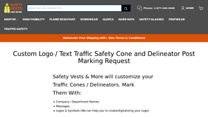 Safety Vests and More - Custom Safety Cone Marking