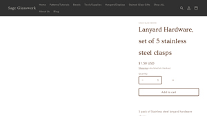 Sage Glasswork - Lanyard Hardware