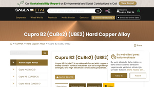 Saglam Metal - Cupro B2® Copper Alloy