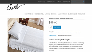 Salk Inc - BedMates Home Hospital Bedding Set