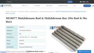 SAMaterials - Molybdenum Rod & Bar