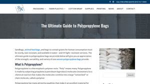 SandK Packaging - Polypropylene Bags