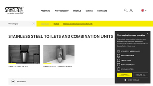 Sanela - Stainless Steel Toilets and Combination Units