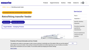 Komatsu - Retrofitting Transfer Feeder Service