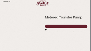 Savage Bros - Metered Chocolate & Icing Transfer Pump