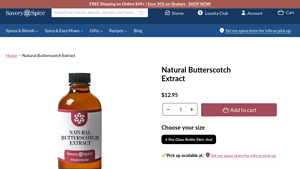 Savory Spice Shop - Natural Butterscotch Extract