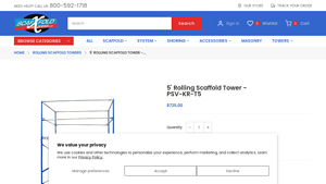 Scaffold Express - 5' Rolling Scaffold Tower