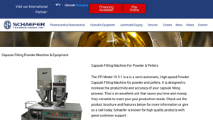 Schaefer Technologies - STI Model 10 Capsule Filling Machine