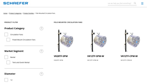 Schaefer Ventilation - Pole-Mounted Circulation Fans