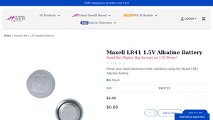School Health - Replacement Battery for Digital Thermometers