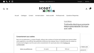 Scoot Motion - Trottinette Électrique NINJA 6000/8000W