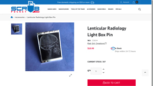 Rad Girl Creations™ - Lenticular Radiology Light Box Pin