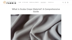 Search for Fabric - Scuba Crepe Material