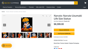 Tsume Art - Naruto Uzumaki Life Size Statue