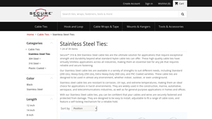 Secure Cable Ties - Stainless Steel Cable Ties