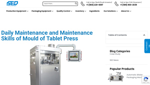 SedPharma - Tablet Press Machines