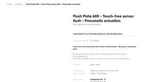 Seima - Flush Plate 600