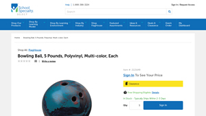 School Specialty - Multi-Color Bowling Ball