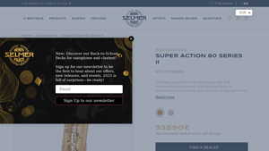 Henri SELMER Paris - Saxophone Basse Super Action 80 Série II