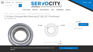 Servocity - High-Carbon Steel Spacer