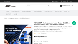 SFX Laser - 150W/200W Desktop Jewelry Laser Welder