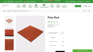 PolyRed - Red Artificial Turf