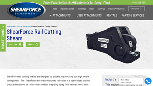 ShearForce - RC35 Rail Cutting Shears